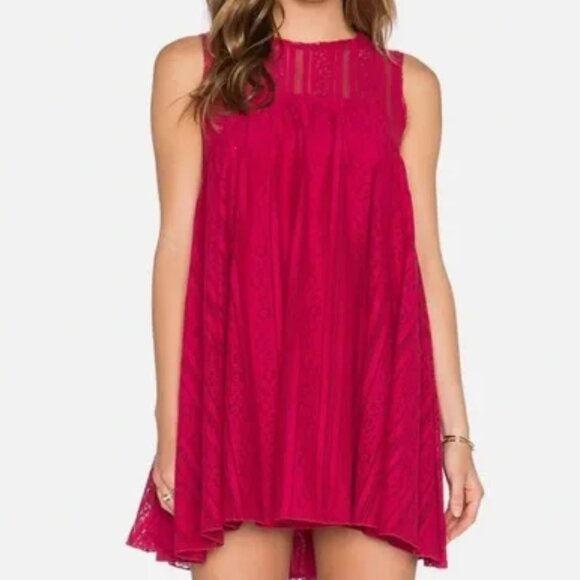 Free People Dresses & Skirts - Free People Tu Es La Red Lace Mini Dress (Small)